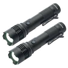 Photo 1 of (2 pack) Kodiak 1-Mile Beam Rechargeable Tactical Flashlight – 1000 Lumens, COB LED, Ultra-Bright & Durable