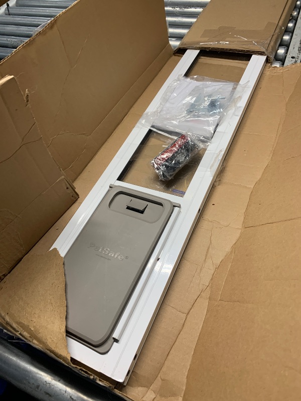 Photo 1 of ***TRUCK/TRAILER PICKUP ONLY*** PetSafe Sliding Glass Pet Door - No-Cut DIY Install Doggy Door for Renters - Aluminum Frame - Adjustable Height 75 7/8" to 81" - Ideal for Small Dogs Up to 15 lb - White
