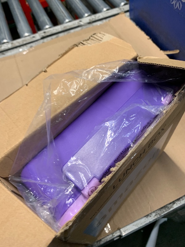 Photo 1 of (incomplete) Bento Lunch Box with 8oz Soup Thermo, Kids Leakproof Lunch Food Containers with 4 Compartment (Purple)