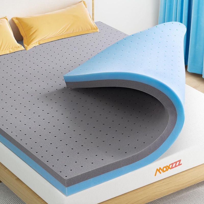 Photo 1 of ***FACTORY SEALED*** Maxzzz Mattress Topper Queen, 3 Inch High-Density Gel Memory Foam Mattress Topper & Bamboo Foam Bed Topper Pressure Relief Surmatelas Simple CertiPUR-US Certified