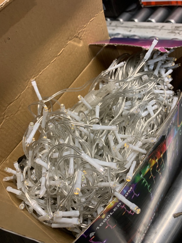 Photo 1 of (missing remote) SOSHOT Christmas String Lights Outdoor - 131Ft/40M 1680 LED 8 Modes with Remote Control and App Waterproof Christmas