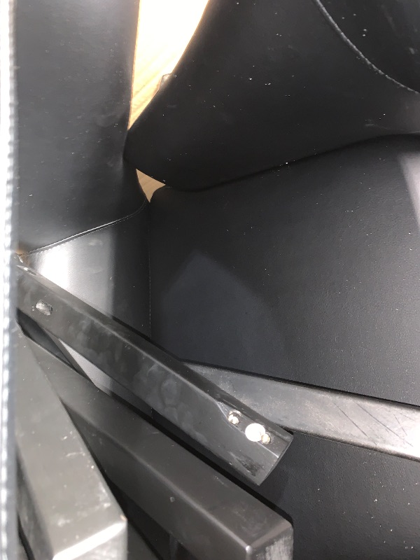 Photo 1 of *** partial set, missing unknown parts only unknown of any damage***
Signature Design by Ashley 25" Tallenger Modern Upholstered Swivel Counter Height Barstool, Set of 2, Black & Dark Brown