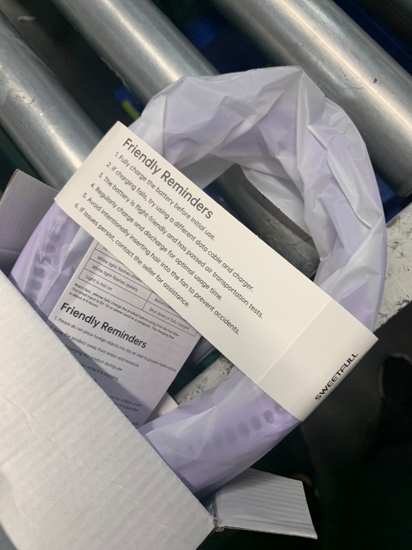 Photo 1 of ***FACTORY SEALED***SWEETFULL Portable Neck Fan 360° Cooling Bladeless Personal Fan | No Hair Twisting - 4000mAh USB Rechargeable Wearable Fan for Travel, Birthday Gifts for Men, Women, Mom, and Dad