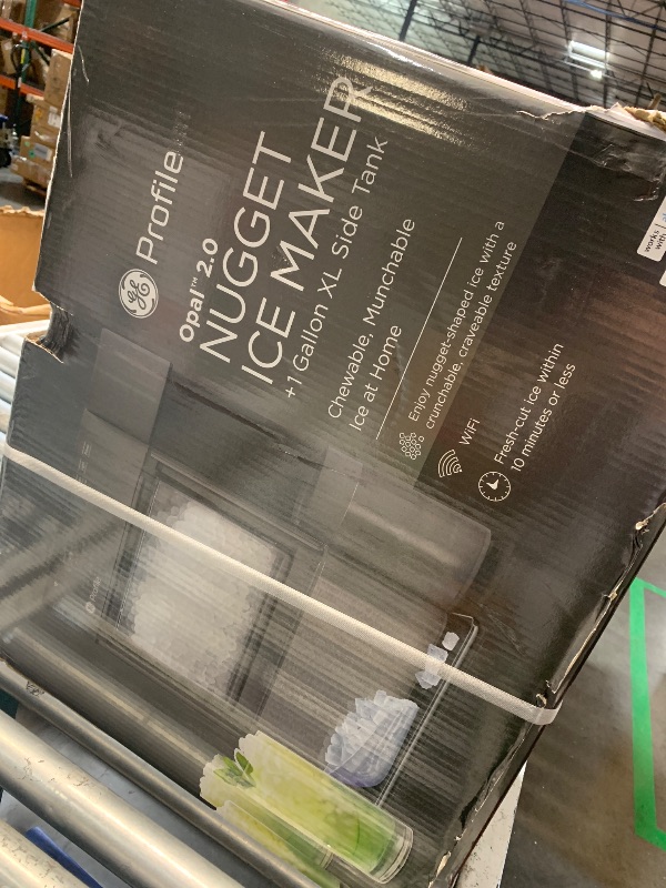Photo 1 of ***FACTORY SEALED***GE Profile Opal 2.0 XL with 1 Gallon Tank, Chewable Crunchable Countertop Nugget Ice Maker, Scoop included, 38 lbs in 24 hours, Pellet Ice Machine with WiFi & Smart Connected, Stainless Steel