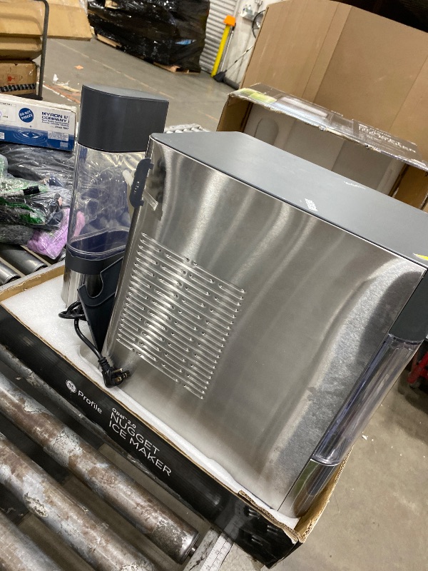 Photo 1 of ***FACTORY SEALED***GE Profile Opal 2.0 XL with 1 Gallon Tank, Chewable Crunchable Countertop Nugget Ice Maker, Scoop included, 38 lbs in 24 hours, Pellet Ice Machine with WiFi & Smart Connected, Stainless Steel