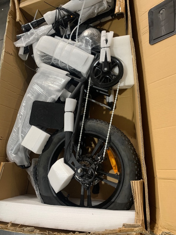 Photo 1 of ***FOR PARTS ONLY***Windone E2 Electric Bike for Adults, Full Suspension, 48V13Ah Removable Battery, Up to 28MPH & 46.6 Miles (PAS), 750W Ebike with All-Terrain 4.0" Fat Tires, Cruise Control, UL Certified, Moped E-Bike