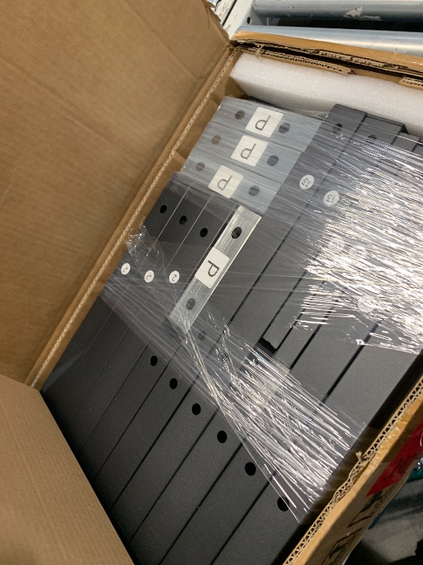 Photo 1 of ***FACTORY SEALED***KEIKI Metal Triple Bunk Bed, Heavy Duty Twin XL Over Twin Over Twin Beds Frame w/Guardrails & Ladder, Detachable Kids BunkBed for 3, Girls Boys Teens Bedroom Loft Bed, No Box Spring Needed, Black