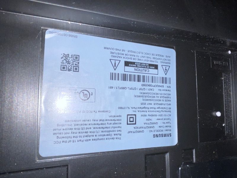 Photo 1 of *** SEE NOTES *** Samsung 65-Inch Class QLED Q7F Series Samsung Vision AI Smart TV (2025 Model, 65Q7F) Quantum HDR, Object Tracking Sound Lite, Q4 AI Gen1 Processor, 4K upscaling, Gaming Hub, Alexa Built-in