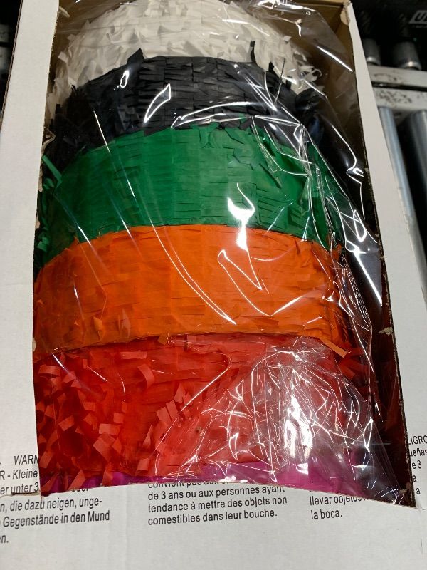 Photo 1 of  FOUR BOXES  10" Mini Halloween Pinata Set - Spider, Pumpkin, Bat, Skeleton, Skull, Black Cat Pinatas for Party decoration | Treat Buckets and Halloween Basket for kids (4)