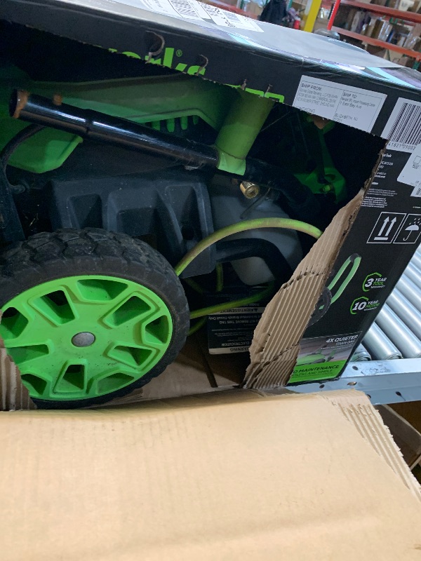 Photo 1 of (used)(minor damage) Greenworks Pro Brushless 3000 PSI (CSA Certified) 2.0 GPM Max / 1.1 GPM Electric Pressure Washer (Rugged Steel Frame