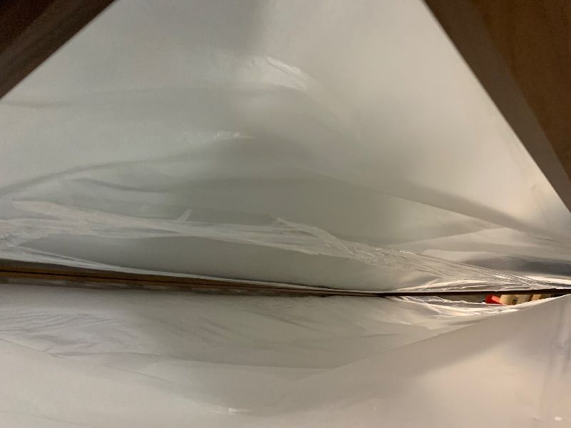 Photo 1 of ***FACTORY SEALED*** SMIROR 66 x 36 Inch Rustic Bathroom Mirror for Over Sink, Brown Walnut Metal Framed Farmhouse Rectangle Vanity Mirrors for Wall, Wooden Grain, Thick Frame, (Horizontally/Vertically)