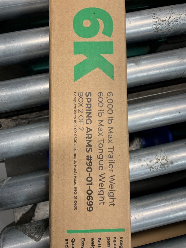 Photo 1 of ****PARTIAL SET 2/2 ONLY****
Equal-i-zer 4-point Sway Control Hitch, 90-00-0600, 6,000 Lbs Trailer Weight Rating, 600 Lbs Tongue Weight Rating, Weight Distribution Kit Includes Standard Hitch Shank, Ball NOT Included