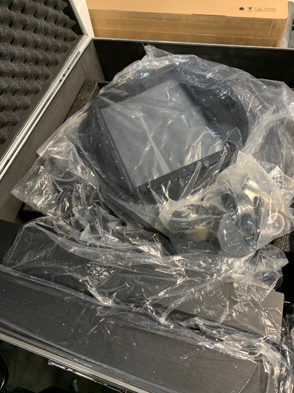 Photo 1 of ****************FOR PARTS ONLY-  Missing a lot of pieces************
SIOXCFZ Portable Removable Photo Booth Shell Stand for Ipad 10.2'' 10.9'' 11'' 12.9 Instant PhotoBooth Machine with Software APP Dual Control Ring Light,Flight Case,Black