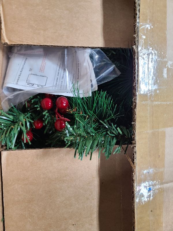 Photo 1 of 2 Pack Pre- Christmas Tree with Remote, Battery Operated with Timer, Smart Multi-Color & Warm White Lights, Music Sync, Artificial Christmas Tree for Outdoor Porch, Urn Filler, Xmas Decor