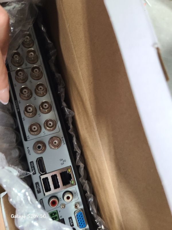 Photo 1 of 16 Channel Security Recorder DVR,5MP 16CH Surveillance Video Recorder for Security Camera,5MP Hybrid 5-in-1 Camera DVR AHD/TVI/CVI/CVBS/IP with Human Detection,24/7 Recording(with 4TB Hard Drive)