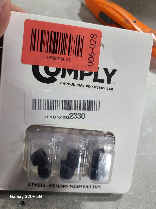 Photo 1 of Comply Memory Foam Replacement Earbud Tips for Beats Powerbeats Pro, Beats Flex, Beats X, Powerbeats 1, 2, 3| Ultimate Comfort, Secure Fit, Superior Noise Isolation | Black (S/M/L) (3 Pairs)