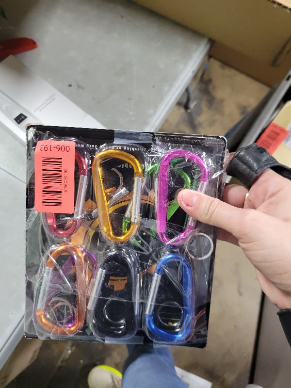 Photo 1 of 12PCS Carabiner Keychain Clip - 3" Aluminum Caribeener Key Clip,D Ring Shape Nonlocking Carabeaner Hook Buckle,Multi-Function Spring Snap Key Clips Tool for Home,Camping,Hiking,Traveling,Backpack