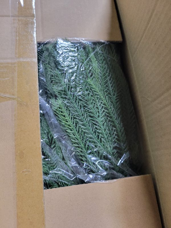 Photo 1 of 2 Pack 24'' Artificial Norfolk Christmas Topiary Ball Trees, Realistic Norfolk Pine Topiary with Spike Fake Ball Shrubs Plants Christmas Pot Fillers Outdoor Front Porch Door Garden Yard Decorations