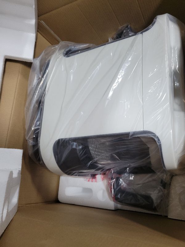 Photo 1 of 7.4QT Air Fryer with Glass Bowl, Visible Window Lid, Digital Control, 360° Rapid Air Circulation, for Healthy Oil-Free Cooking & Baking, Dishwasher Safe, Nonstick, Easy Clean (White)