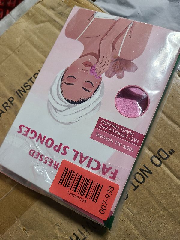 Photo 1 of 100 Count Compressed Pink Facial Sponges | 100% Natural Cellulose Eco-Friendly Makeup Sponges for Gentle Cleansing, Exfoliating & Stubborn Makeup Removal | Travel & Home Beauty Essentials for Women