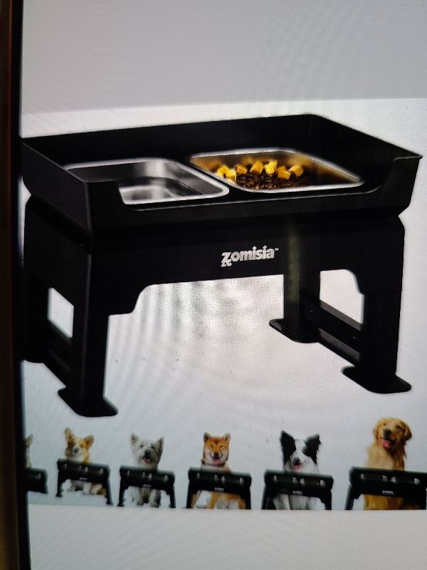 Photo 1 of
Sponsored
Visit the Store, ZOMISIA
ZOMISIA
Visit the Store
4.4
4.4 out of 5 stars
(97)
3-in-1 Elevated Dog Bowls Dual Level - Mess Free Dog Feeding Station 6.7" to 15.9", 6 Heights Adjustable Bowl Stand, Including 2 Stainless Steel Bowls, Slow Feeder &