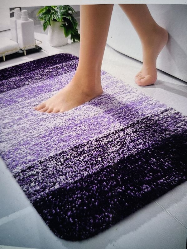 Photo 1 of )
 Extra Soft Absorbent Microfiber Bath Rugs, Rubber Backing, Quick Dry, Machine Washable Bath Mats for Bathroom Floor, Tub and Shower, Home Decor Accessories, Violet
Amazon's Choice
