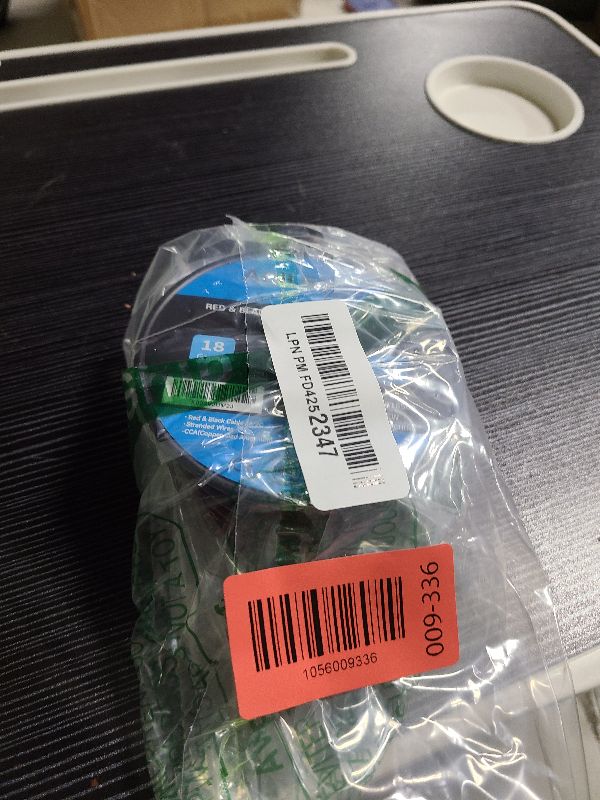 Photo 1 of 18AWG 50FT Speaker Wire, 2 Conductors Electrical Red Black Cable Hookup LED Lighting Strips Flexible Wire Extension Cord 18 Gauge Copper Clad Aluminum Copper Wire 12V/24V DC Cable