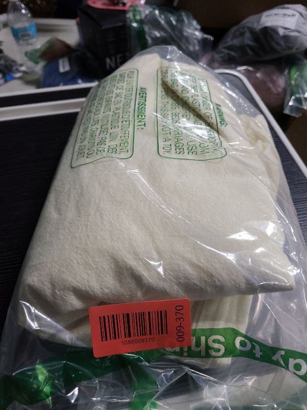 Photo 1 of 100% Washed Cotton Weighted Blanket Cover, Linen Feel Duvet Cover for Weighted Blanket 48"x72", Plain Simple Cotton Heavy Blanket Duvet Cover (Cream White, 48"x72")