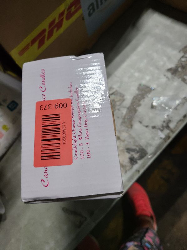 Photo 1 of 100-Pack White Unscented Taper Candles with Drip Protectors, 4.7" x 0.47" - Smokeless Pure Wax Prayer Candles for Church, Vigil, Memorial, Shabbat & Religious Services