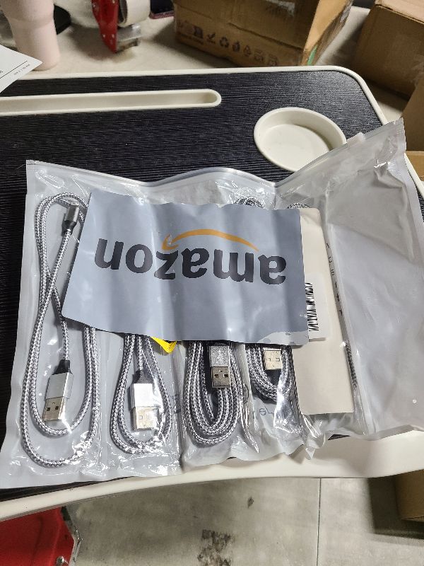 Photo 1 of [Apple MFi Certified] 5Pack[3/3/6/6/6ft] iPhone Charger Lightning Cable Compatible iPhone 14ProMax/14Pro/14/14Plus/13Pro/13/12Pro/12/11 and More-Silver&White