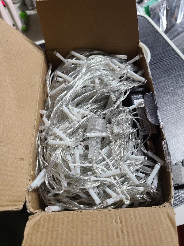 Photo 1 of 132FT 400 LED Christmas Lights Outdoor, Christmas String Lights Indoor with 8 Modes Waterproof, Plug in Twinkle Fairy Lights Clear Wire for Home Patio House Xmas Wedding Decorations, Pink