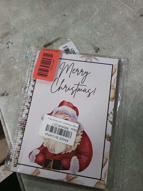 Photo 1 of 12Pages Christmas Gift Card Book - Surprises On Every Page,Diy Spiral-Bound Merry Christma College Survival Gift Card Book Holder,Diy Personalized Xmas Gifts For Family,Friends,Students (Santa Claus)