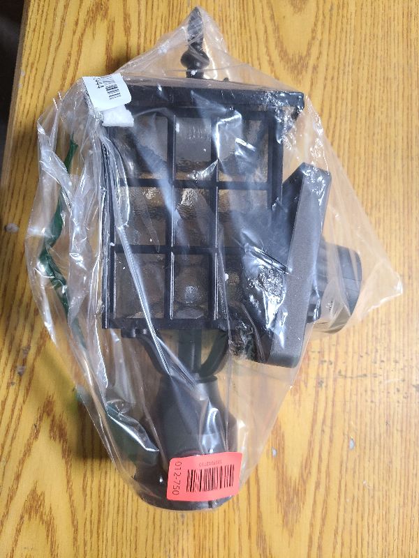 Photo 1 of 16.5" Solar Post Lights, Dusk to Dawn Outdoor Post Lights Solar Lamp Post Light, Black Lamp Posts Outdoor Lighting with Pier Mount Base, Waterproof Outdoor Light Post for Yard Garden Pathway, 1 Pack