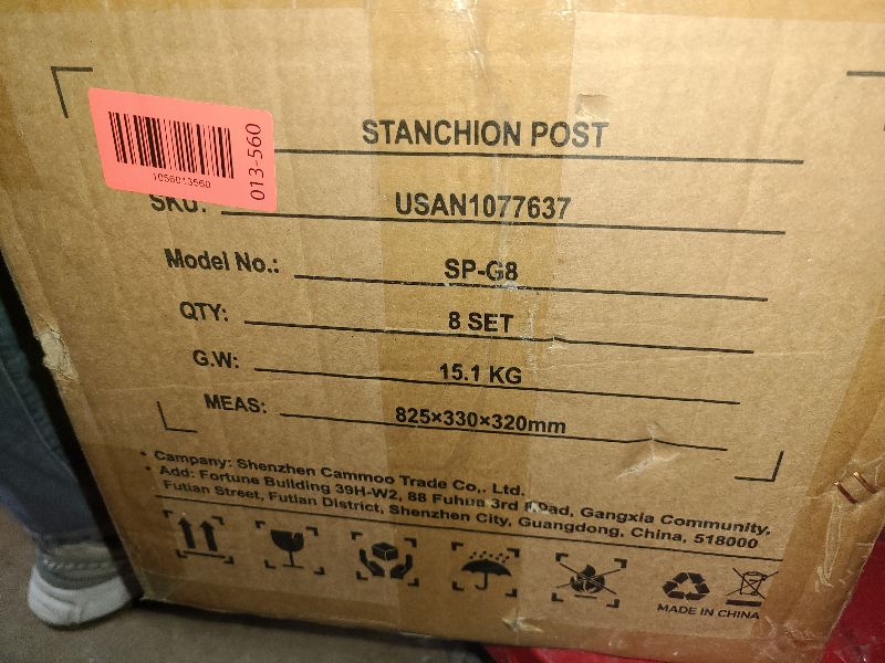 Photo 1 of  8pcs Sturdy Gold Stanchion Posts and 8pcs High Quality Red Carpet Velvet Ropes, Water/Sand/Concrete Fillable Leakproof Base, Crowd Control Barriers for Birthday, Prom, Business, Wedding