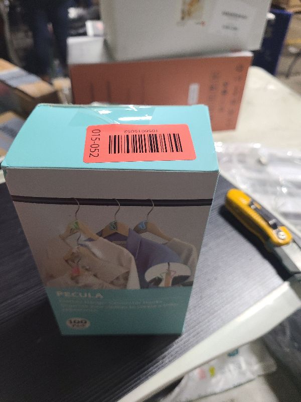 Photo 1 of 100 PCS Hanger Connector Hooks, Hangers Space Saving, Hanger Clips for Plastic Hangers(5 Color)