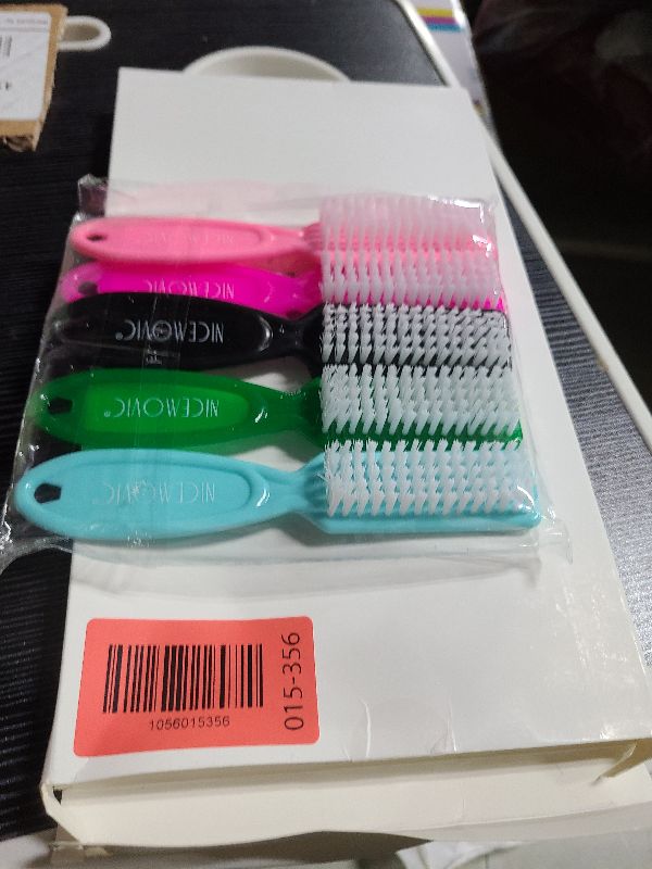 Photo 1 of 10 Pcs Handle Grip Nail Brush, NICEMOVIC Hand Fingernail Cleaner Brush Manicure Tools Scrub Cleaning Brushes Kit, Use for Toe and Nail Cleaning (Bright Colors)