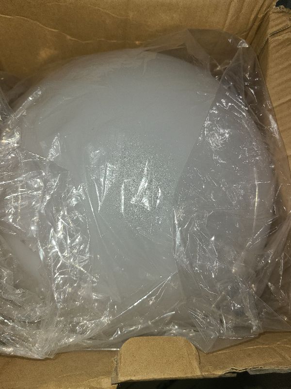 Photo 1 of 12 Inch Solar Glowing Ball Light Outdoor, Solar Garden Globe Light w/Remote, RGB Color Changing Waterproof Large LED Orb Lights, Landscape Lighting Mood Lamp w/Ground Stake for Patio Yard Lawn Path