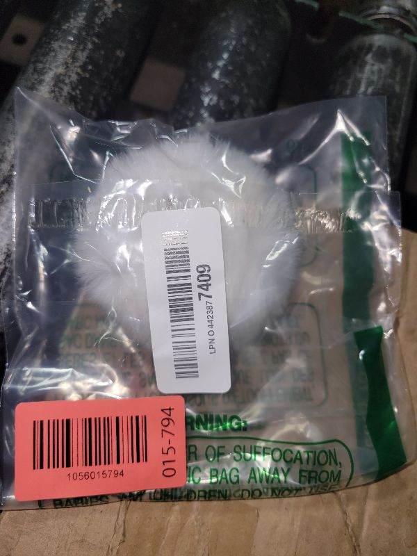 Photo 1 of 2 PCS Easter Bunny Tail Rabbit Tail Fluffy Pom Poms Ball Costume Accessory for Animal Halloween Cosplay Decor (White)