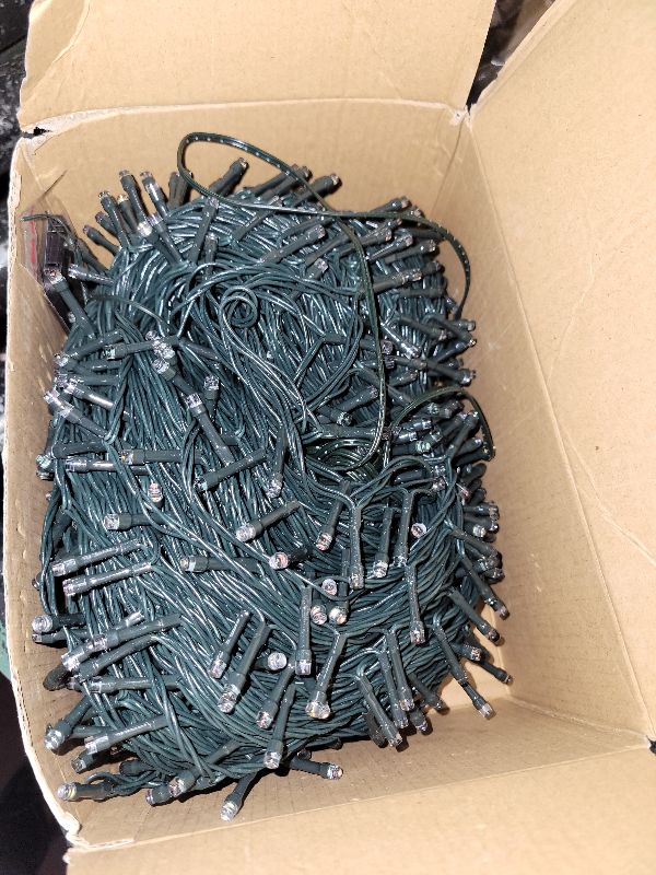 Photo 1 of 1000 LED String Lights Outdoor, 328FT Multicolor Christmas Lights for Outside with Remote, Timer Memory Function, 8 Modes Waterproof Fairy Lights Plug in, for Xmas Tree Bedroom Patio Party