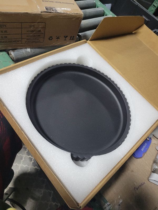 Photo 1 of 13" Round Concrete Tray for Coffee Table Decor, Modern Gray Centerpiece Decorative Home Table Serving Tray for Living Room, Office, or Dining Room - Durable and Stylish(Black)