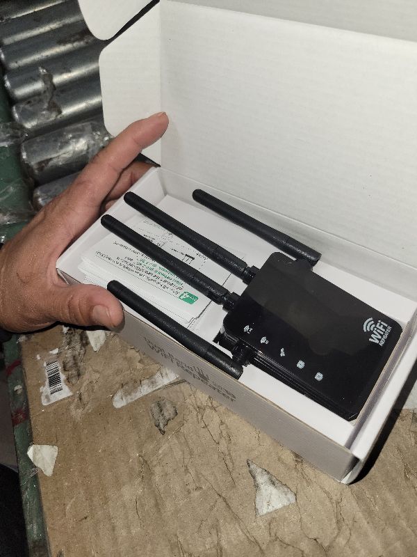 Photo 1 of 105-Device Compatible WiFi Extender Signal Booster, WiFi Extender, 12880 Sq.Ft Long Range, Dual Band 5GHz/2.4GHz 1200Mbps, Simple Installation for Home & Outdoor