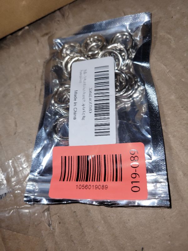 Photo 1 of 20 Pack 0.5 Inch Round Buckle Clip?Spring Circle Carabiner Clips, Metal Keyring Keychain Clip for Key Bag Purses(Silver)