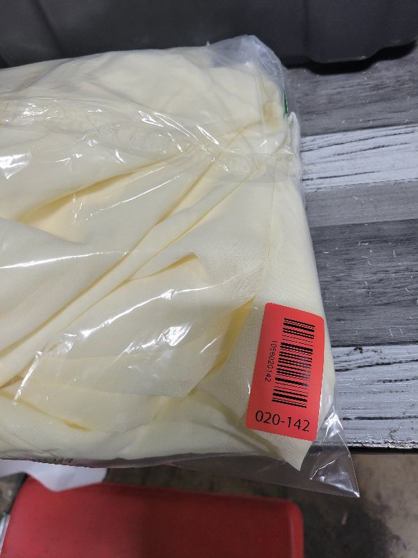 Photo 1 of 10ft x 10ft Ivory Backdrop Curtain Drapes, Wrinkle-Free Sheer Chiffon Fabric Photo Background Panels for Wedding Arch Party Ceremony Stage Photography Decorations