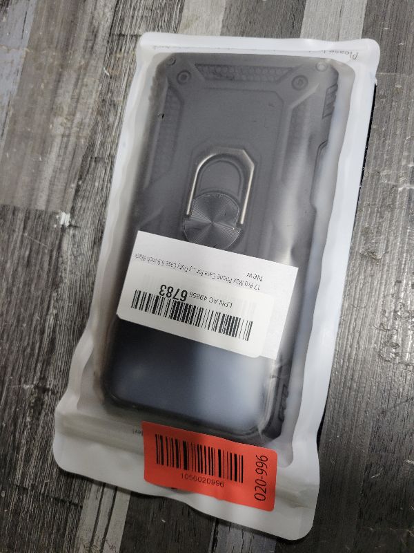 Photo 1 of 17 Pro Max Phone Case for Men,Military Grade Shockproof Cover with Kickstand Ring for Apple iPhone 17 Pro Max Heavy Duty Case 6.9-inch Black