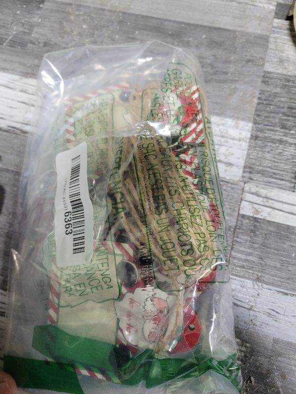 Photo 1 of 12 Pcs Stocking Tags Personalized Christmas Stocking Tags Wooden Name Tags for Christmas Stockings Labels for Presents Tags Rustic Christmas Tree Hanging Ornaments (Santa Shape)