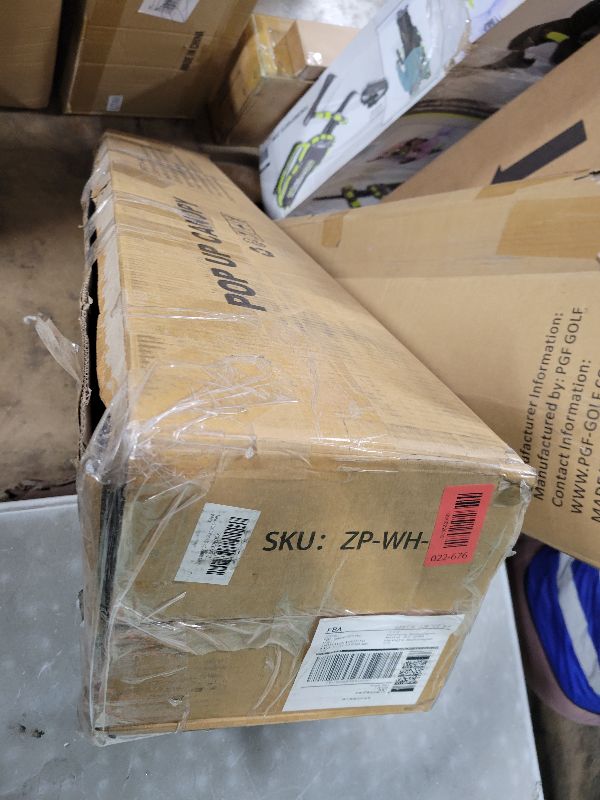 Photo 1 of 10x10 Pop Up Canopy with Sidewalls, Easy Up Canopy Tent, Heavy Duty Tents for Parties, One Person Set Up Event Tent, White