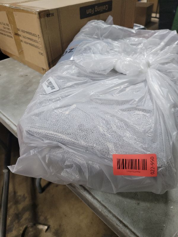 Photo 1 of 2'6''x8' Boho Kitchen Runner - Non Slip, Washable, Soft Carpet with Rubber Backing for Entryway, Laundry, Bedroom - Off White/Grey