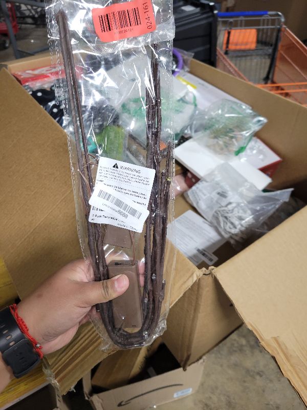 Photo 1 of 2 Pack Decorative LED Lighted Branch Lights Battery Operated Artificial LED Twig Branches Decoration for Home Room Decor Christmas Vase (Warm White, 29.5 Inches, 20leds)