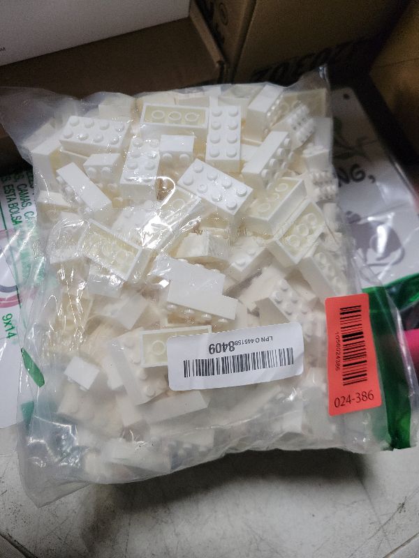 Photo 1 of 200 Pieces Classic Building Brick 2x4, Creative Building Toy DIY, Suitable for Boys Girls and Teenagers Aged 6+, Compatible with Lego 3001 Bulk Block Set (Black)