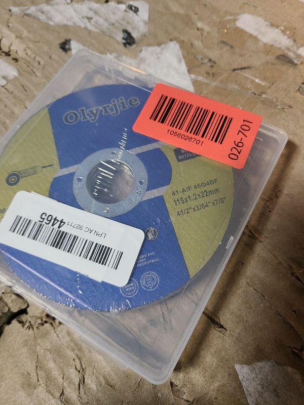 Photo 1 of 10 Pack 4 1/2 in Cut Off Wheel Cutting Wheels for Angle Grinders, Ultra Thin Grinding Wheels, Metal Cutting Discs
